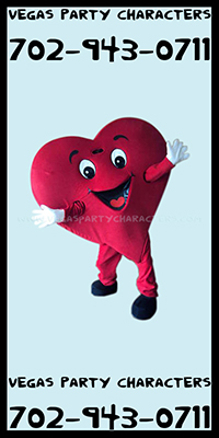 Heart Mascot Character Costume