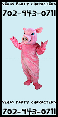 Pig Mascot Character Costume